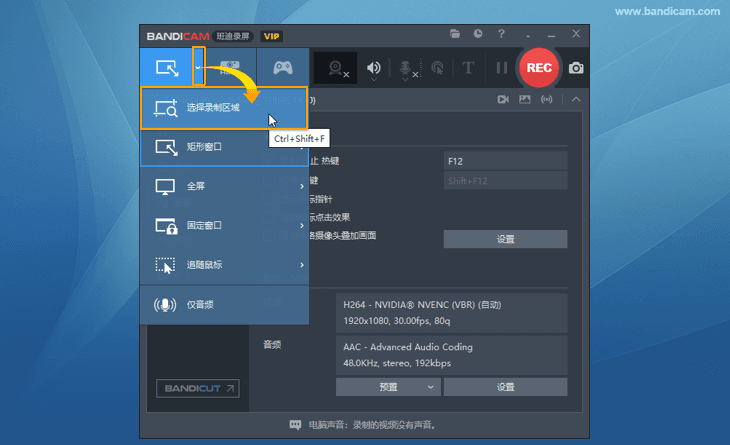Bandicam - 錄制 Microsoft Edge