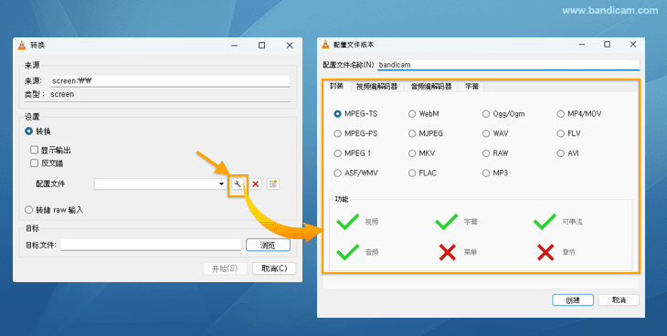 vlc 視頻格式