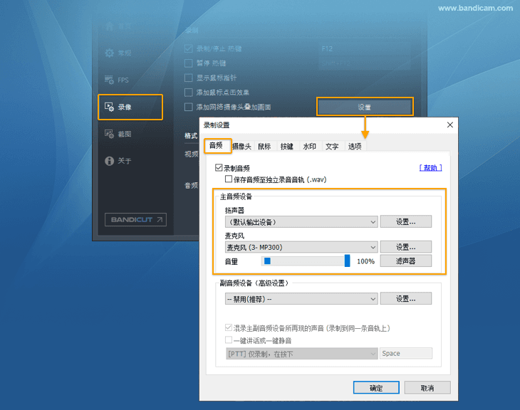 Bandicam 追隨鼠標